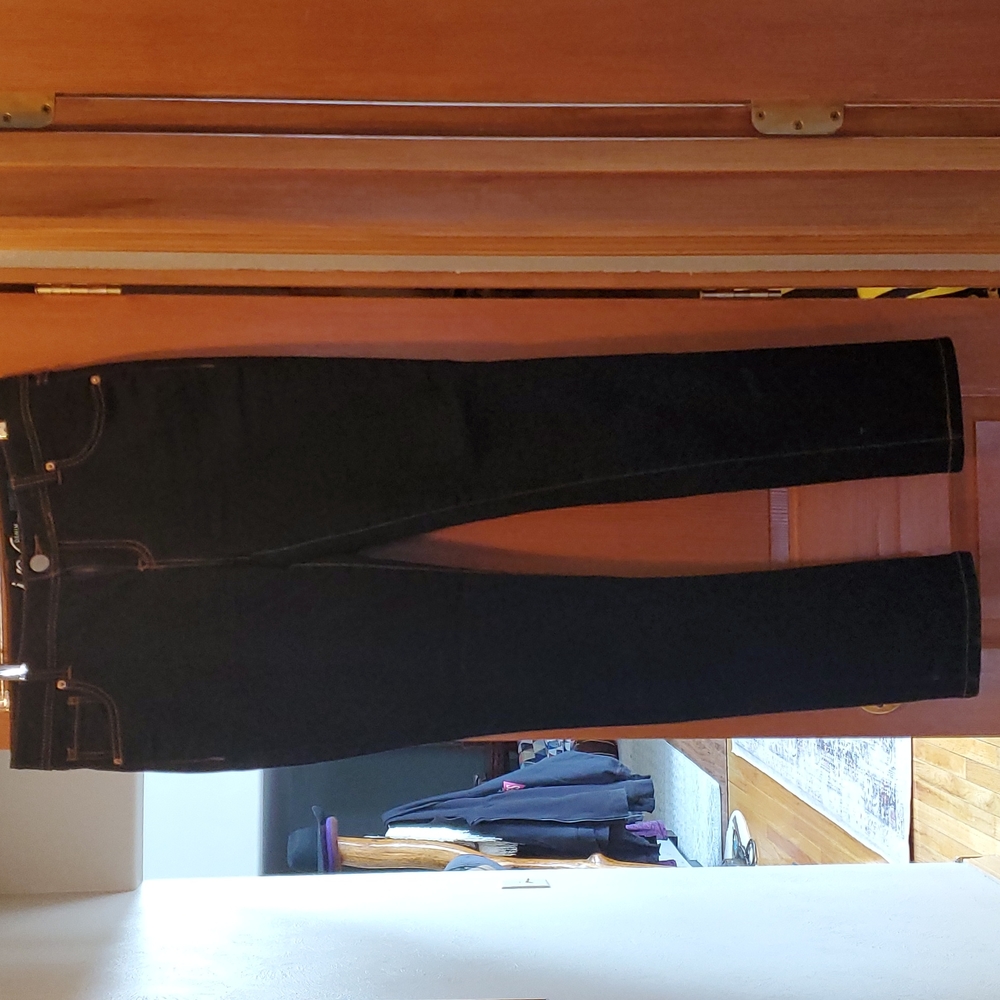 INC skinny dark blue jeans